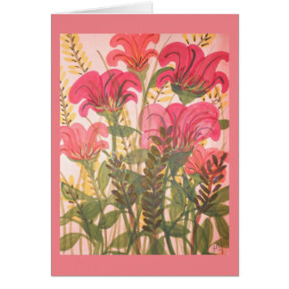 Aquarelle florale rose abstraite