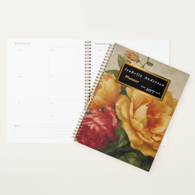 Aquarelle florale Vintage Collection populaire (Devant avec enveloppe)