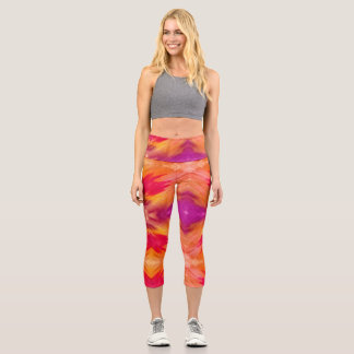 Aquarelle fluide Penciling Art Leggings