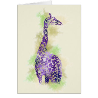 Aquarelle Giraffe