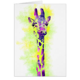 Aquarelle Giraffe 2