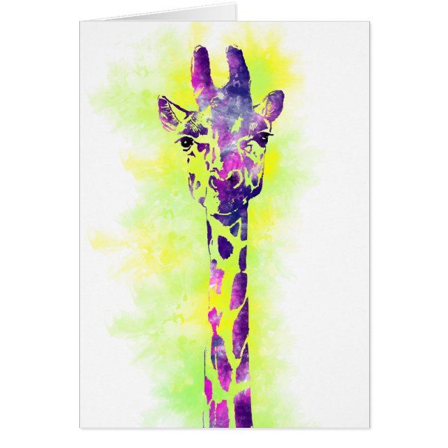 Aquarelle Giraffe 2 (Devant)