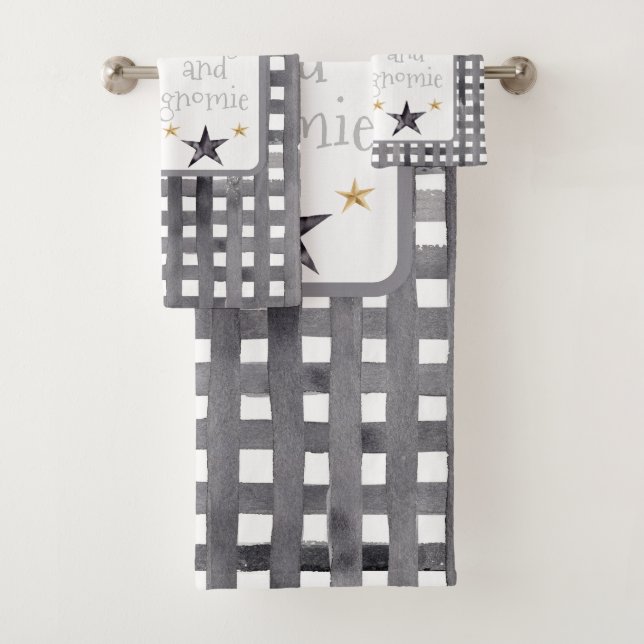 Aquarelle Gnome d'hiver sur Buffalo chèque Noël (En situation)