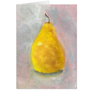 Aquarelle Golden Pear Still Life