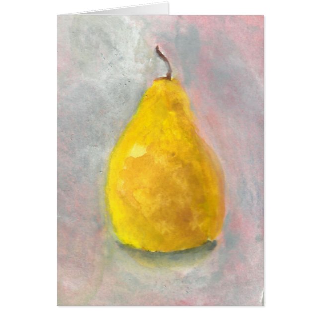 Aquarelle Golden Pear Still Life (Devant)