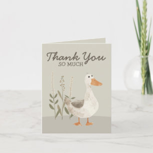 Aquarelle Goose Charming Blair Carte de remercieme