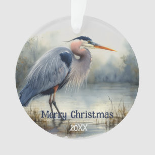 Aquarelle Great Blue Heron Bird Nature