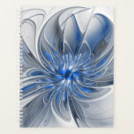 Aquarelle gris bleu Abstrait Fractal Art Flower<br><div class="desc">Une fleur d'imaginaire unique aux tons bleu et gris,  abstraite et élégante. Conception pour votre planificateur et plus encore.</div>
