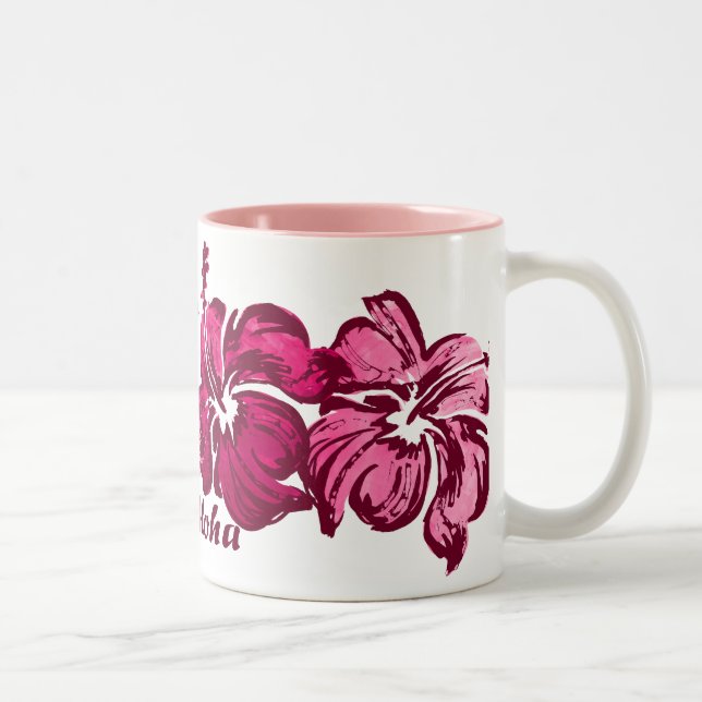 Aquarelle Hibiscus Mug (Droit)