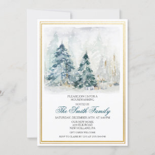 Aquarelle Hiver Invitation au réchauffement des ma