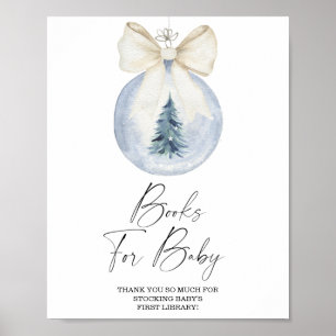 Aquarelle hiver Livres pour bébé poster