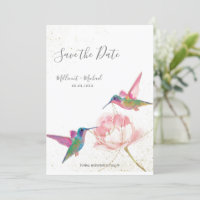 Aquarelle Hummingbirds with Peony Enregistrer la d