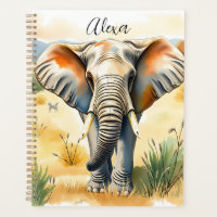 Aquarelle Illustration de maman et bébé éléphant