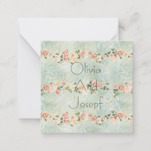 Aquarelle invitation avec roses