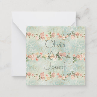 Aquarelle invitation avec roses