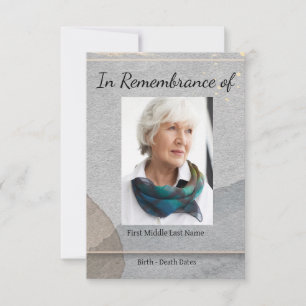 Aquarelle Invitation du service commémoratif Simpl