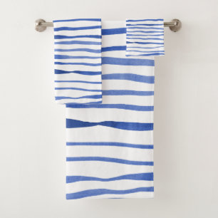 Aquarelle irrégulière lignes simples - bleu