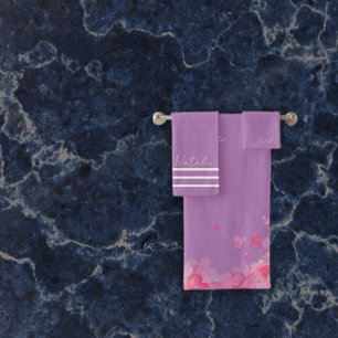 Aquarelle jardin fleurie nom lavande