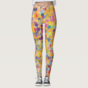 Aquarelle jaune coloré Yoga Pantalons Leggings