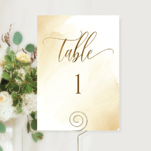 Aquarelle jaune doré, Numéro de tableau moderne