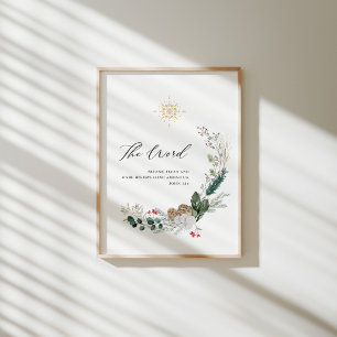 Aquarelle Jean 1 : !4 affiche de Noël