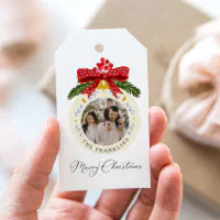 Ornements de Noël elfe, étiquettes cadeaux personnalisées
