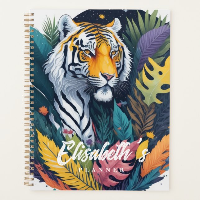 Aquarelle Jungle Tigre (Devant)