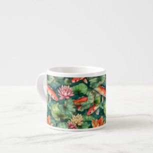 Aquarelle Koi et Lys d'eau Spécialité Mug