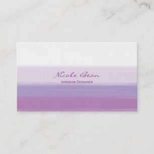 Aquarelle Lavender Purple Carte de visite moderne