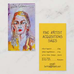 Aquarelle Laver Cartes de visite Pop moderne Abstr