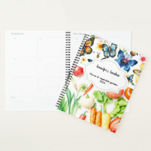 Aquarelle légumes fleurs jardin personnel