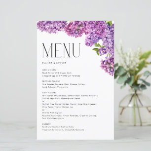 Aquarelle Lilac Fleurs Mariage botanique