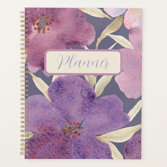 Aquarelle Lilas en violet Arrière - plan (Devant)