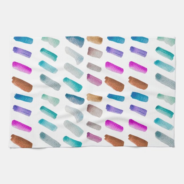 Aquarelle linge de maison salon cuisine mignonne (Horizontal)