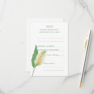 Aquarelle lys blanc de la paix réponse au mariage 