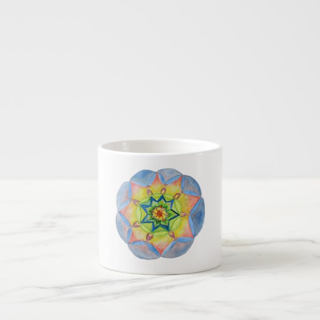 Aquarelle mandala good Morning Mug (Devant)