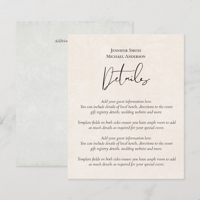 Aquarelle Mariage gris Peach BUDGET (Devant / Derrière)