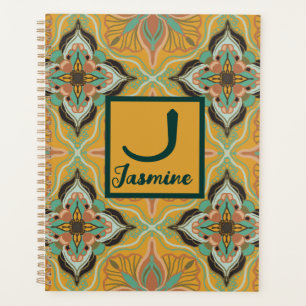 Aquarelle Marocaine Jaune Floral Personnalisé
