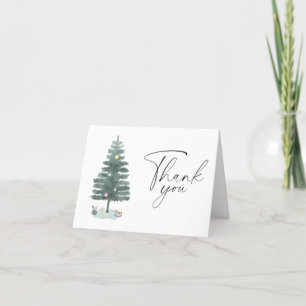 Aquarelle Merci de Noël