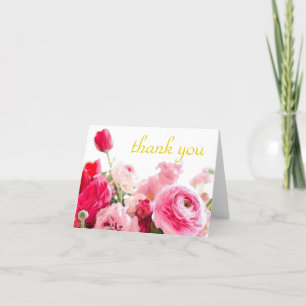 Aquarelle Merci Écriture Manuscrite Roses