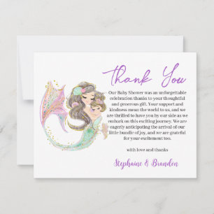 Aquarelle MERMAID Sous Le Merci De Mer