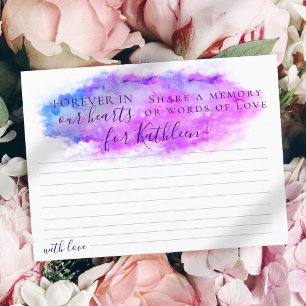 Aquarelle minimale Partager une carte d'assistance