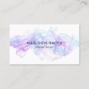 Aquarelle moderne CARTE DE VISITE TURQUOISE