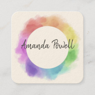 aquarelle moderne coutume carte de visite modèles