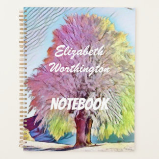 Aquarelle moderne du carnet des arbres enneigés co