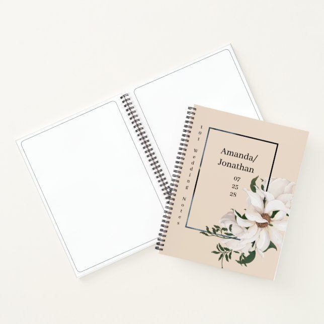 Aquarelle moderne Floral Mariage livre d'hôtes (Intérieur)