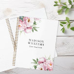 Aquarelle moderne Floral Nom personnalisé<br><div class="desc">Créez votre propre planificateur personnalisé avec nom et aquarelle design floral</div>