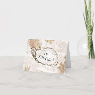 Aquarelle moderne Oyster Beach Merci de mariage