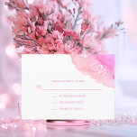 Aquarelle moderne Peach rose RSVP Insérer des cart<br><div class="desc">Jolie carte mariage de réponse RSVP moderne aquarelle. Pastel Peach Couleurs roses. Parfait pour la destination de la plage thèmes de mariage, Bat / Bar Mitzvah, Anniversaire, Anniversaire, etc... . Eau / conception océanique. Cartes modifiables - facile d'ajouter vos informations ou de modifier la police, la couleur et la taille...</div>