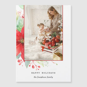 Aquarelle moderne Photo botanique de Noël